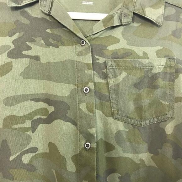 Art Class Shirt Girls Juniors X-Large Camouflage Top/Shacket Grunge Hunting - Picture 4 of 9